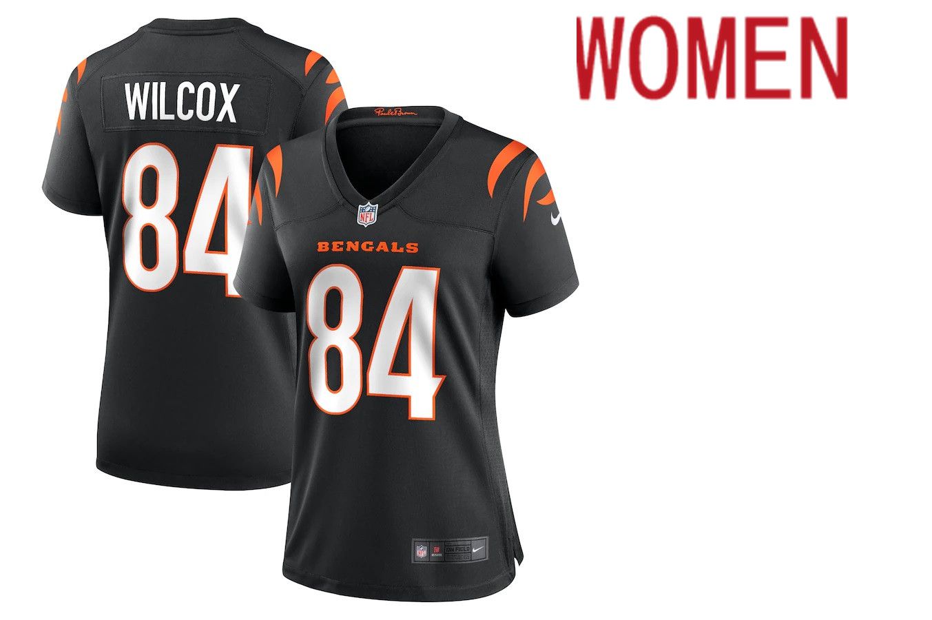 Women Cincinnati Bengals #84 Mitchell Wilcox Nike Black Player Game NFL Jersey